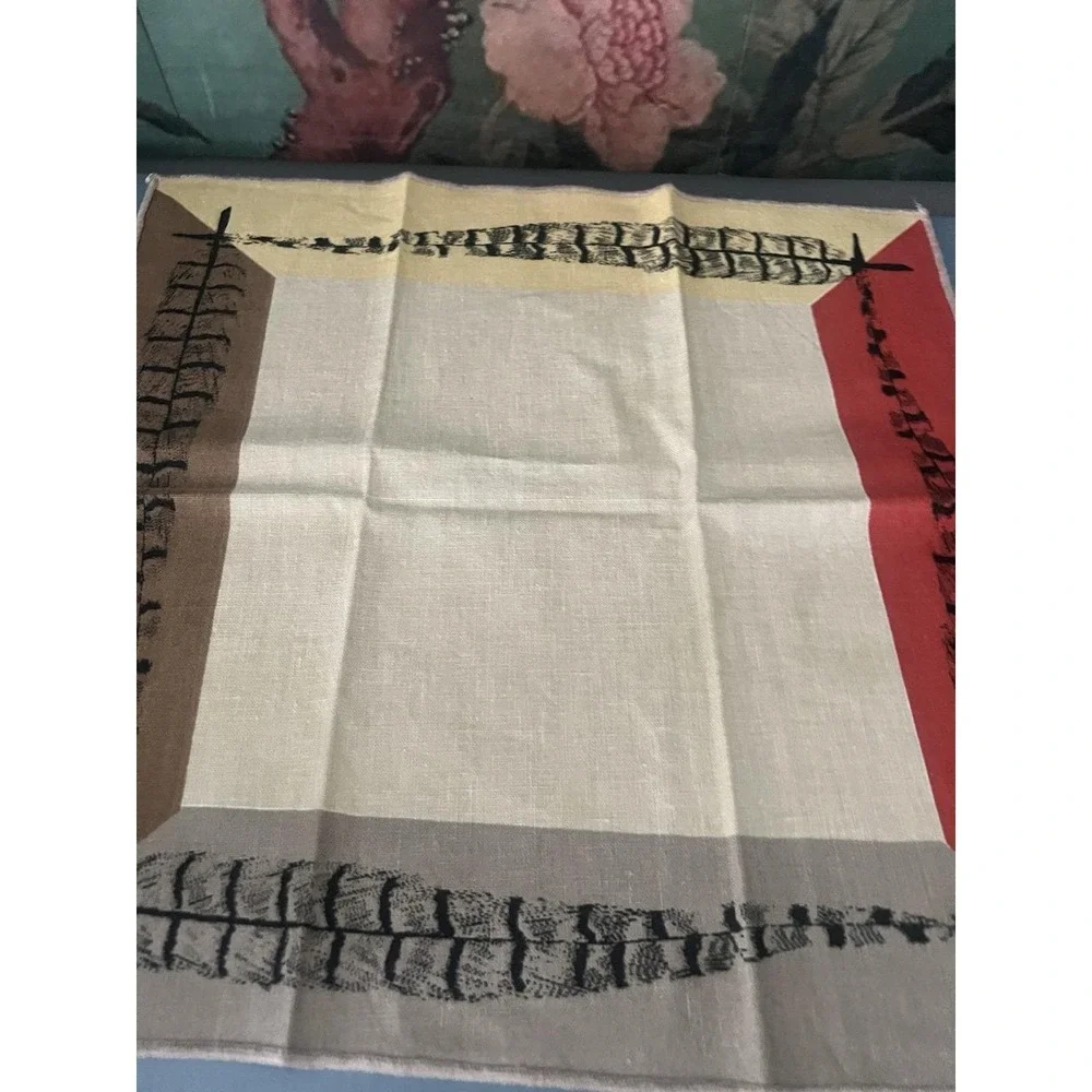 Vintage Vera Neumann Cloth Napkins Set of 4 MCM Abstract Linen 15